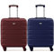 Flight Knight 2er-Set Leichte 4-Rad-abs-hartschalenkoffer Handgepack, Zugelassen Fur Uber 100 Fluggesellschaften, Einschließlich Easyjet & Maximale Große Fur Vueling & Wizz Air 40x30x20cm