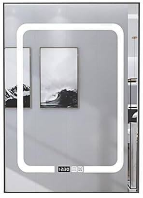 Armoire de Toilette avec Miroir de Salle de Bain, Miroir Intelligent Complet, Miroir de Salle de Bain avec désembuage léger, Miroir de Rangement (Taille : 40 cm)