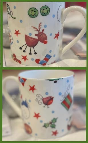 Dreamair 1 Pint Fine Bone China Mug Christmas (Christmas)