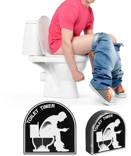 Adiwo 3 Minuti WC Timer Clessidra, Timer per Sabbia, Creativa Clessidra per WC, Giocattolo per Decorazione della Casa del Giardino, Regali Divertenti per Uomini, Marito, Papà