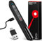 Wiederaufladbare USB C Presenter, 2.4 GHz Kabellose Roter Laserpointer, Hyperlink, Switch Windows, Lautstärkeregelung, 2 Wochen Spieldauer, Batterieanzeige, Präsentation für Windows 7/10/11, Macbook