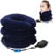 Cervical Neck Traction Device, Verstellbares Nackenmassagegerät, Marineblau Hals Zugvorrichtung, Nackenstütze, Nackenkissen für die Entlastung der Halswirbelsäule Druck, Kopf-und Nackenstrecker