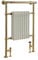 Milano Elizabeth Brushed Brass Heated Towel Rail Overhanging Rail - 963mm x 673mm