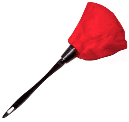 RmKbe Halloween Feather Duster Halloween Plume Duster Maid Duster Prop Halloween Maid Costume for Party Cosplay (Red)