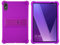 INSOLKIDON Compatible con Vortex T10M Pro 10.1 Inch Tablet Funda Protectora de Cuero Bumper Protección Carcasa con Soporte Función (Purple)
