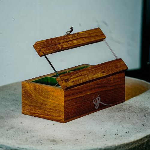 Royal Craft Expertise Uhrenbox aus Holz für Herren – Uhrenvitrinen für Herren | Uhrenboxen aus Holz für | Uhrengehäuse aus für Herren mit Fächern | Uhren-Organizer (Dark brown-3 room)