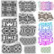 craspire Transparente Stempel Mit Vintage Blumenhintergrund Blumenmuster Spitze Retro Gummisiegelstempel Geschenk Wiederverwendbar Transparentes Silikon Für Heimwerker Scrapbooking Journaling