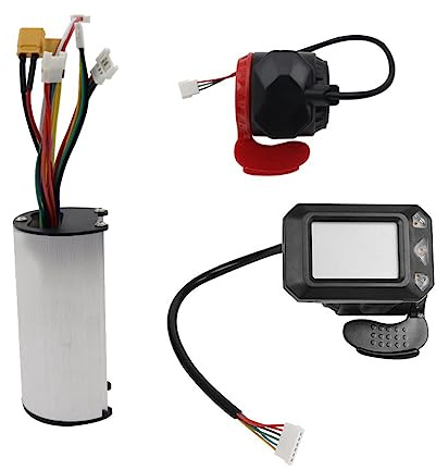 Grnlucja Kit Controller Scooter Pieghevole 36V 350W Controller Scooter Elettrico Schermo LCD Acceleratore Freno Scooter Elettrico Set Acceleratore Facile Da Installare (36V)