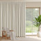 PONY DANCE Thermal Insulated Room Divider Curtain for Living Room - Pencil Pleat Extra Wide Curtain, Energy Saving Privacy Protected Drape for Hotel,1 Panel, 118 x 87 Inch, Light Beige