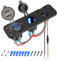 PD 30W USB C Steckdose 12V QC 3.0 USB Steckdose 12V USB Steckdose 3 in 1 Wasserdicht mit EIN/AUS-Kippschalter Und LED Voltmeter für Motorrad Boot Wohnmobil LKW