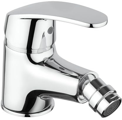 Yellowshop - Miscelatore bagno completo rubinetteria Ofelia lavabo bidet vasca e doccia incasso ed esterno in ottone cromato flessibile inox piletta Made in Italy (Bidet)