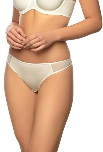 VIANIA! String-Tanga Sally 201084 klassisch Basic Microfaser hoher Farben Weiß I Schwarz I Rot I New Skin I Cream