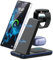 Chargeur a Induction Samsung, Socle de Chargeur à Induction 3 en 1, Wireless Charger für Samsung Ladestation für Galaxy S25 Ultra, Watch Ultra/7/6, Galaxy Buds Wireless Charger (sans Adaptateur)