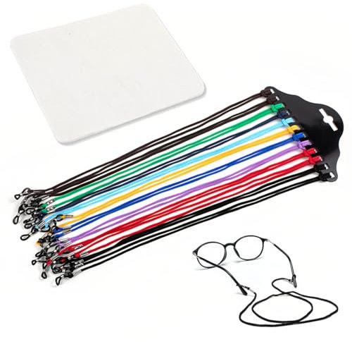 CATOR Cordino per Occhiali, 12 Pezzi Laccio Occhiali, cordino per occhiali, Catena Occhiali Donna Uomo, Laccetti per Occhiali, LaccioOcchiali Da Sole per Attività Sportive All'aperto