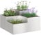 vidaXL Fioriera da Giardino 80x80x48 cm Acciaio Inossidabile