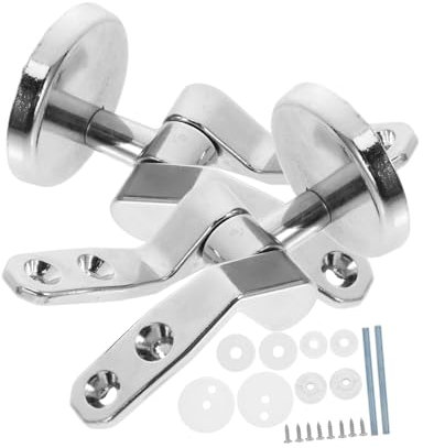 Veemoon Bisagra De Tapa De Inodoro De Cierre Suave Kit De Repuesto Tornillos y Pernos para Baño Bisagras De Montaje para Tapa De WC