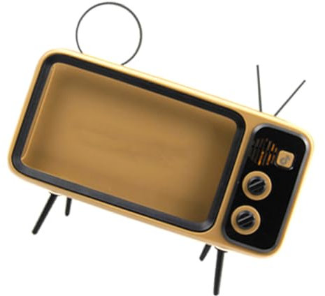 Didiseaon Retro Tv Stand Decorative Phone Holder Practical Phone Stand for Home Desktop Use As Birthday Home Decor