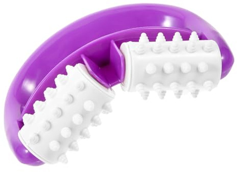 SOIMISS Manueller Arm Massageroller mit 2 V-förmigen Rollen zur Muskelentspannung aus Abs und Tpr für Yoga und Muskelmassage an Armen und Beinen
