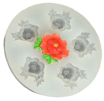 Silikonform in Lebensmittelqualität für Kuchendekoration, Schmuckherstellung mit Gänseblümchen, Rose, Seerosen, Chrysanthemen, Pfingstrosen, Kamelien, leicht zu lösen, Silikon-Backwerkzeuge