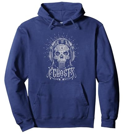 Call of Duty: Modern Warfare 2 Day of The Dead Retro Ghost Pullover Hoodie, Unisex für Erwachsene, Marineblau, XL
