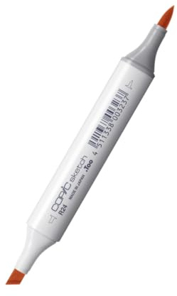 Copic Sketch Coloured Marker Pen - (R-24) Prawn, For Art & Crafts, Colouring, Graphics, Highlighter, Design, Anime, Professional & Beginners, Art Supplies & Colouring Books