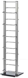 Porta CD Tower 92 | Colore Argento, Metallo, 92 cm | per Circa 85 CDs