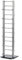Porta CD Tower 92 | Colore Argento, Metallo, 92 cm | per Circa 85 CDs