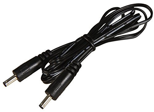 McPower DC Verbindungskabel | 3,5 mm Stecker auf Stecker | 1 Meter Länge | Stromverlängerungskabel für LED, Kamera, Netzteile, Monitore, Elektronikgeräte