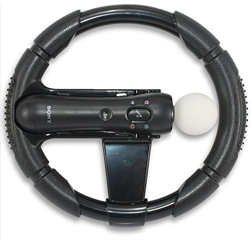 PS3 - Steering Wheel compatible with PlayStation Move (Black)
