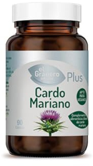 El Granero Integral - Mjölktistel - 550 mg - 90 kapslar - tillverkad av pulver och mjölktistelfröextrakt - hjälper till att upprätthålla rätt leverhälsa