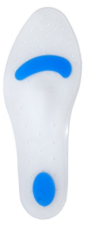 FabaCare Corbby Schuheinlage Fresil Insole, Premium Einlegesohle aus Gel-Silikon, orthopädische Einlage mit Pelotte, Größe: L 43-44