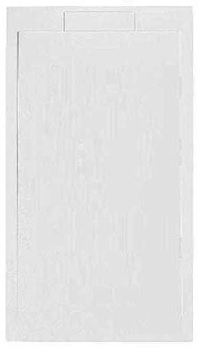 Emoction Duschwanne mit Stein-Effekt, rechteckig, Beige, 100 x 140 cm