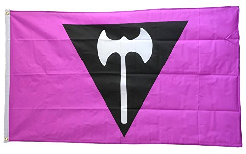 Flaggenfritze® Flagge/Fahne Lesbian Pride Labrys Doppelaxt - 90 x 150 cm