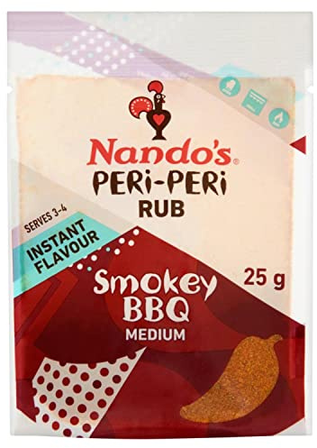 Smokey BBQ - Nando's Peri-Peri Flavour Rub 25g (Pack of 6)