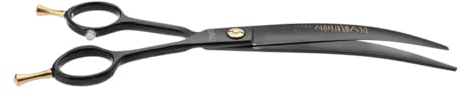 EHASO Revolution Black Schere Titanium 20cm gebogen