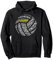 Volleyball spieler - Retro-Stil Pullover Hoodie