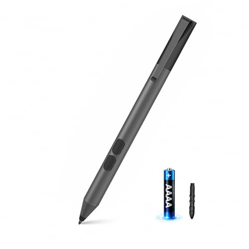 Stylet pour Microsoft Surface Pro 9/8/7, Compatible avec Surface Pro X/9/8/7/6/5/4/3, Surface Go 3/2, Surface Laptop 5/4/3/2, Surface Book 3/2, Palm Rejection 1024 Pressure (Noir)