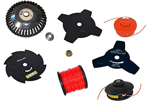Motorsense Schneidset für Nemaxx Hecht Ryobi Plantiflex Timbertech Freischneider