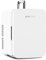 MONCOOK Mini Fridge For Bedrooms - Small, Portable & Quiet - Glass Door Mini Fridge For Skincare, Food & Drinks - Cooling & Warming Function - Perfect For Home, Office, Car Or Travel - 10L White