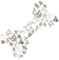 SUNNYCLUE 1 Box 80Stück 20Stile Hundeanhänger Cartoon Welpe Anhänger Groß ZinkTibetischer Stil Pfotenabdrücke Beagle Knochen Chihuahua Für Armbänder Schmuckherstellung Handwerk Antik Silber Farbe