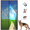 LZHBD Klemm-Lamellenvorhang Fliegengitter Insektenschutzvorhang - 110x240 cm - Easy Install Magnet Vorhang Fliegenvorhang Moskitonetz Insektenschutz Türvorhang - Schwarz