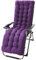 Liegenauflage, Gartenliege Auflage, Dick Garten Liege Stuhl Polster, Anti-Rutsch Kissen Für Gartenliegen Sonnenliege Liegestuhl, Auflage Mit rutschfeste Taschen, Hochlehner Sitzauflagen,Lila,L