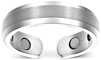 Magnetische Therapieringe für Damen und Herren, modisch, zum Abnehmen, Fett, Gesundheit, magnetischer Schmuckring, Detox-Öffnung, L0 x 6, Lymphverbrennungspflege