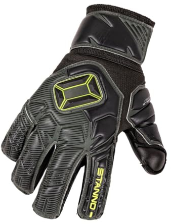 Stanno Torwarthandschuhe - Junior - Thunder Jr VI - Zuverlässiger Griff - Handschuhe für Den Ehrgeizigen Torhüter - Perfekter Passform - Grün - Größe 3
