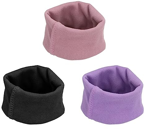KALUROIL 3 PCS Cache Oreille Chien Snood Chien Bandanas pour Chiens en Coton Doux - Protection Auditive, Chaleur et Style - Réduction du Bruit et Relaxation - Tailles Moyenne