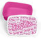 Print Maniacs Personalised Lunch Box Barbie Inspired Pink Doll for Girls and Women Lets go Party Merchandise Princess Dream Collection Theme Bride Lip Stick Birthday Diamonds