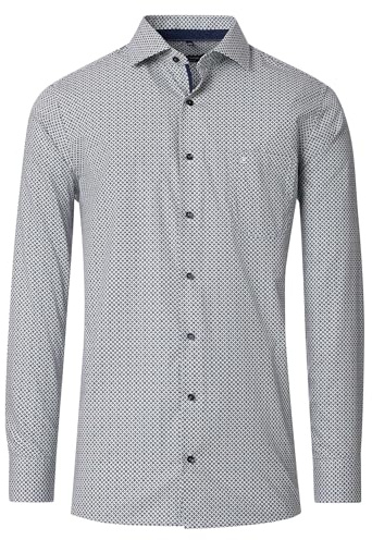 CASAMODA Businesshemd Langarm Print Comfort Fit