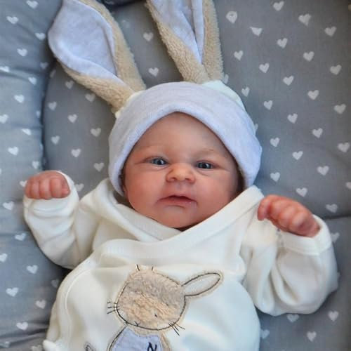Zero pam Reborn Puppe Lebensecht-42CM Echte Babypuppe Silikon Baby Puppen Wie Echt Realistisch Newborn Baby Puppe Reborn Baby Puppe