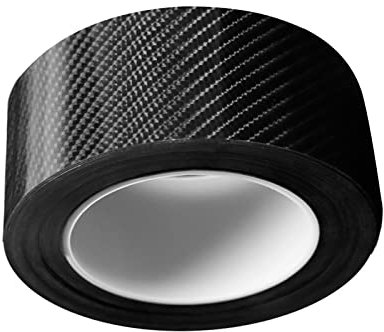 Rotolo di nastro adesivo in vinile da 5 cm x 3 m, in fibra di carbonio ad alta lucentezza, per fai da te