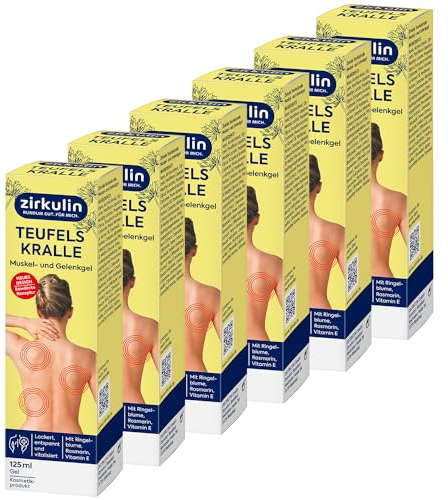 Zirkulin Teufelskralle Muskel- und Gelenkgel 750ml – Schnelle Entlastung bei Verspannungen und Gelenkbeschwerden – mit Vitamin E Ringelblume & Rosmarin - für Wohlbefinden und Beweglichkeit